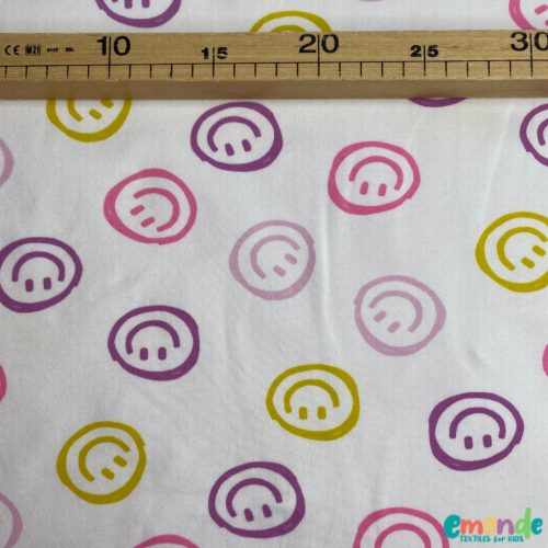 Extra puha, bolyhos futter (Soft sweat), Smiley, Törtfehér  