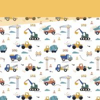 Jármű mintás pamutvászon